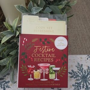 Festive Cocktail Recipes Set - Red